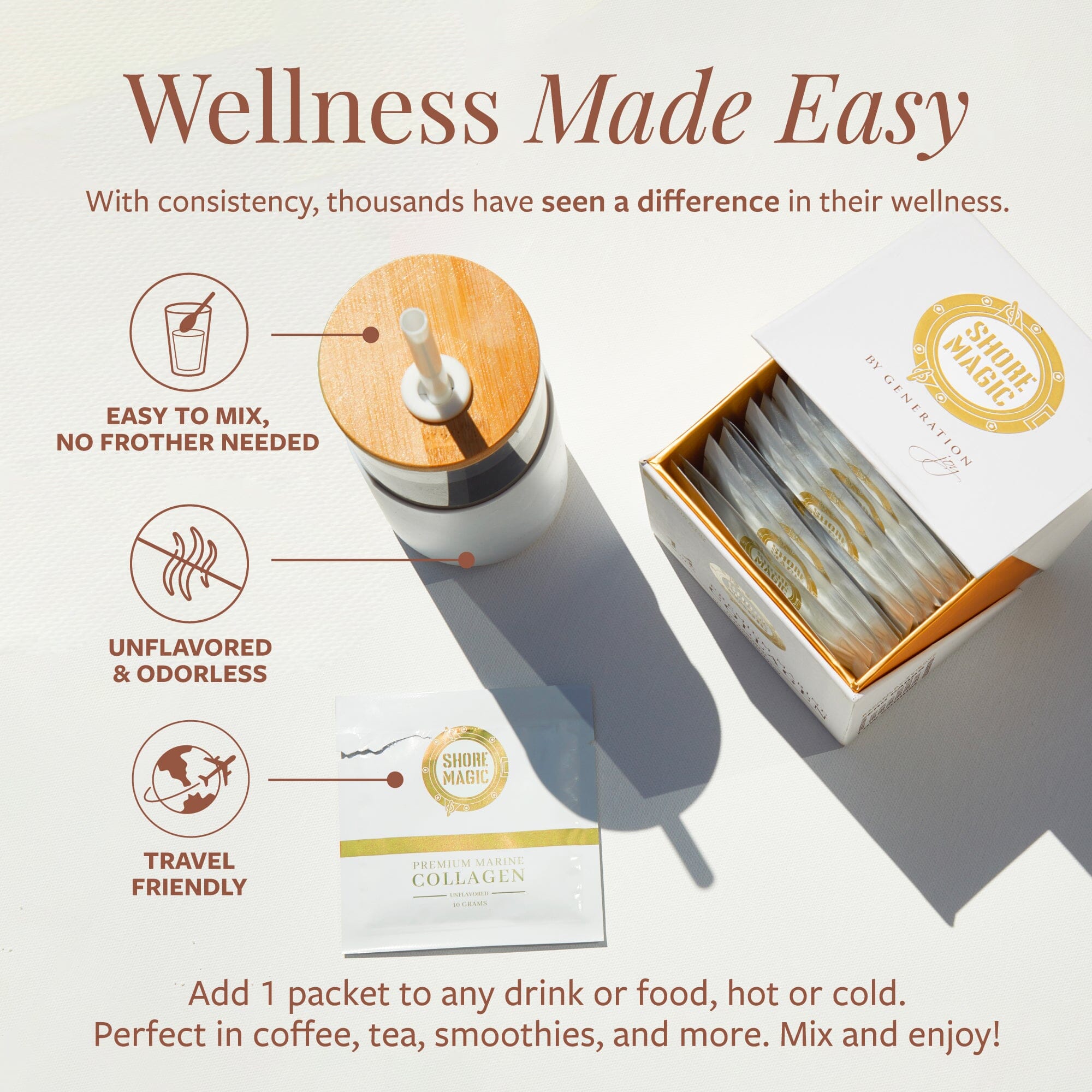 Premium Marine Collagen Sachet Sampler Gift Pack Shore Magic