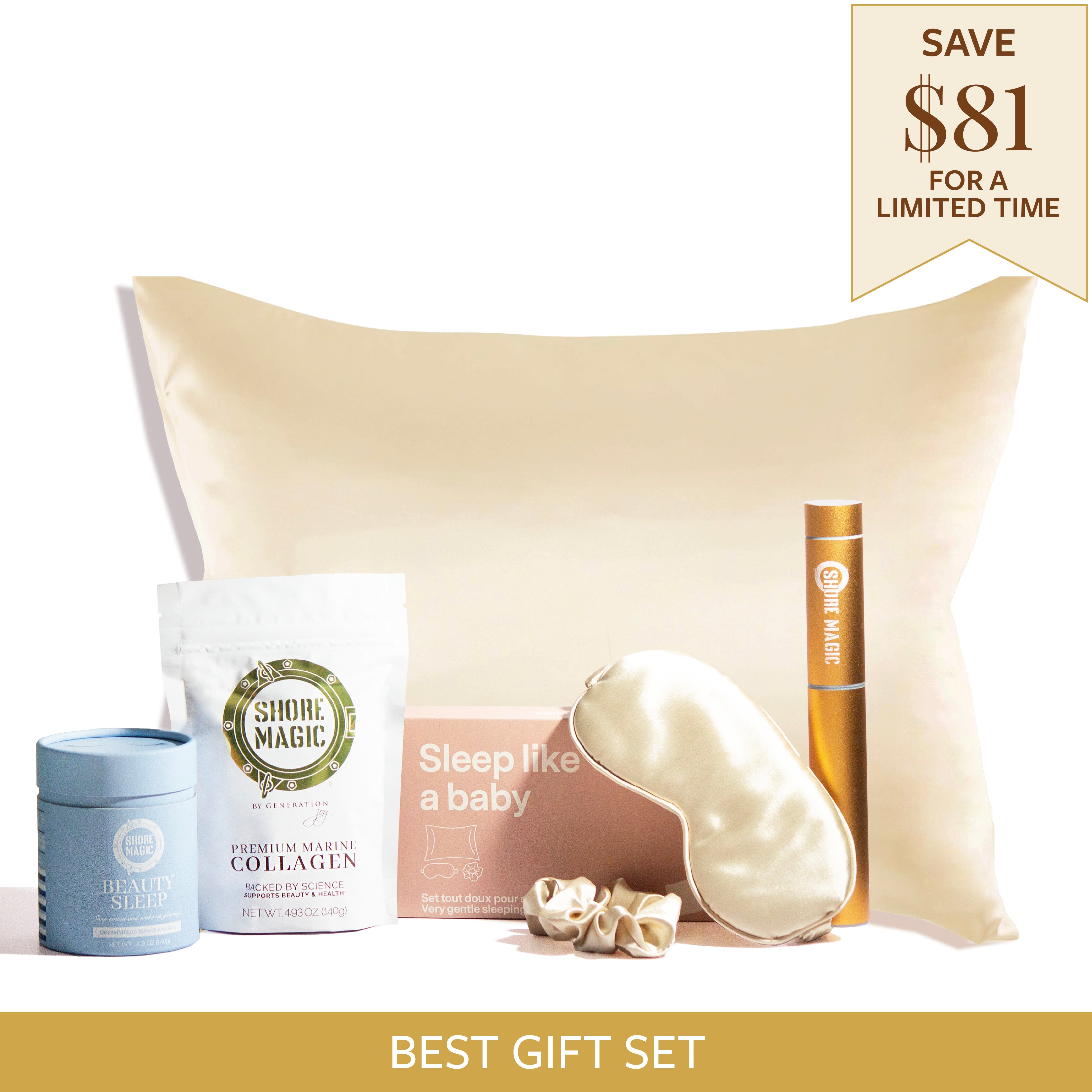 Pamper & Glow Gift Set Collagen Powder Shore Magic 