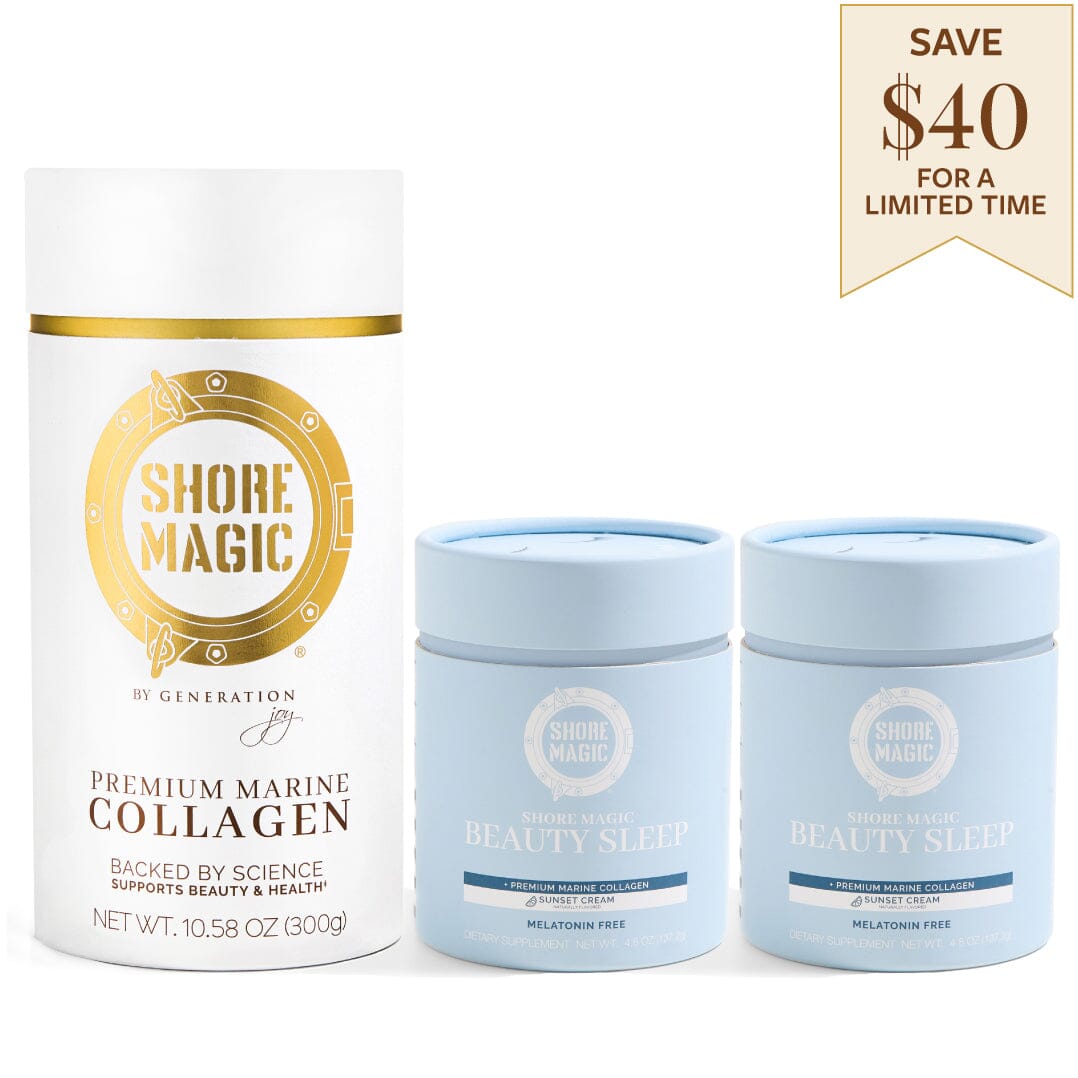 The Ultimate Glow Set Collagen Powder Shore Magic 