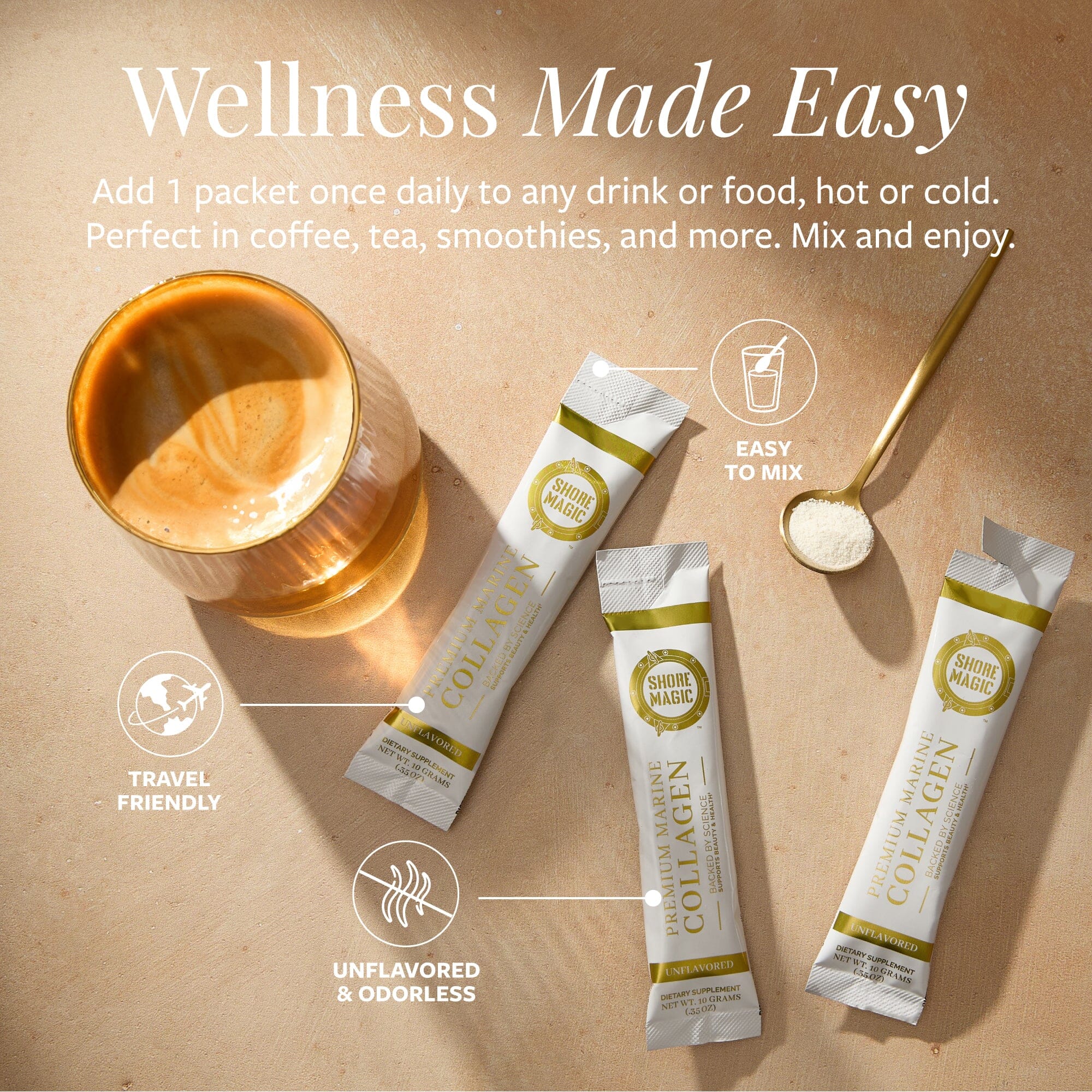 Premium Marine Collagen Packets Shore Magic 
