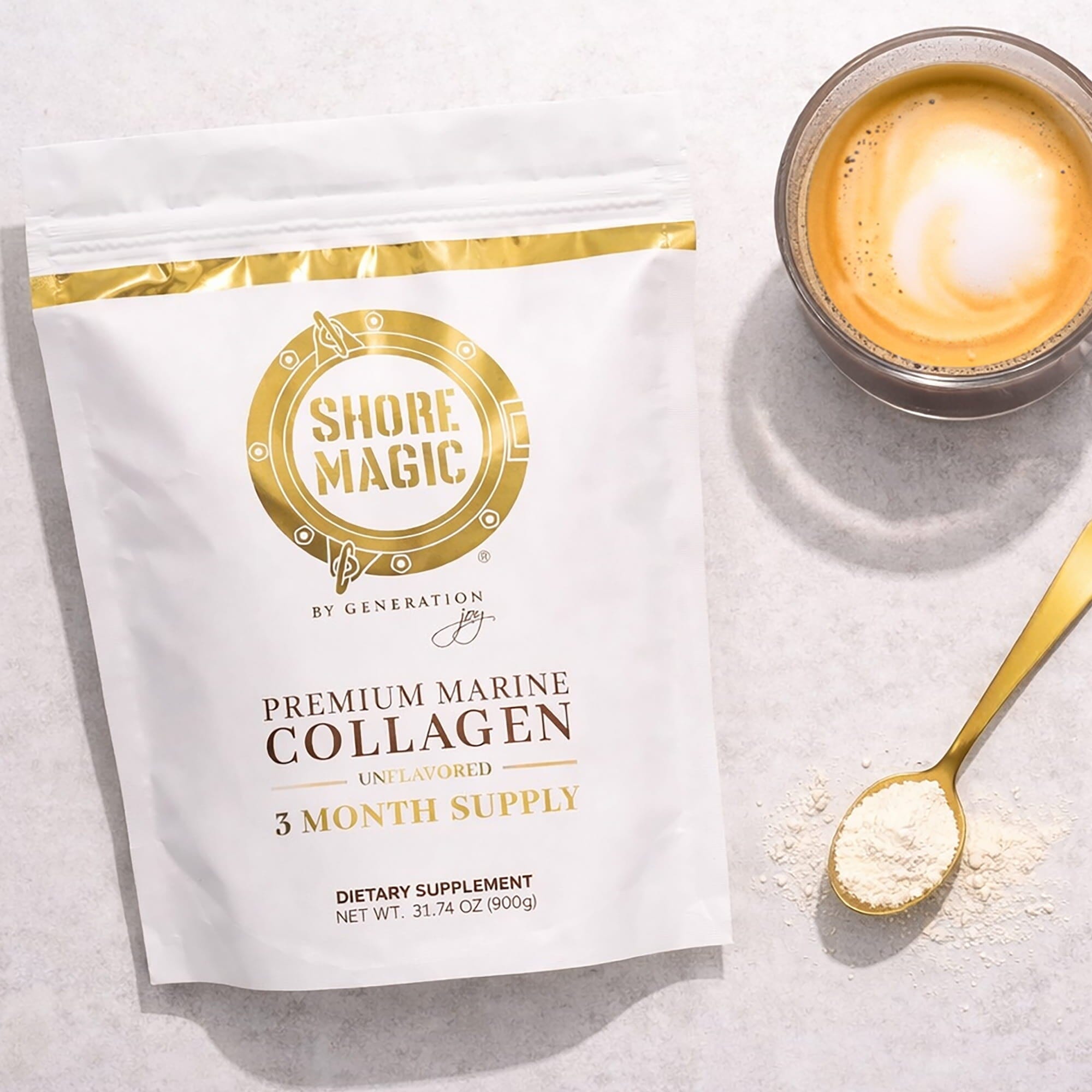 Premium Marine Collagen Powder Pouch Shore Magic 